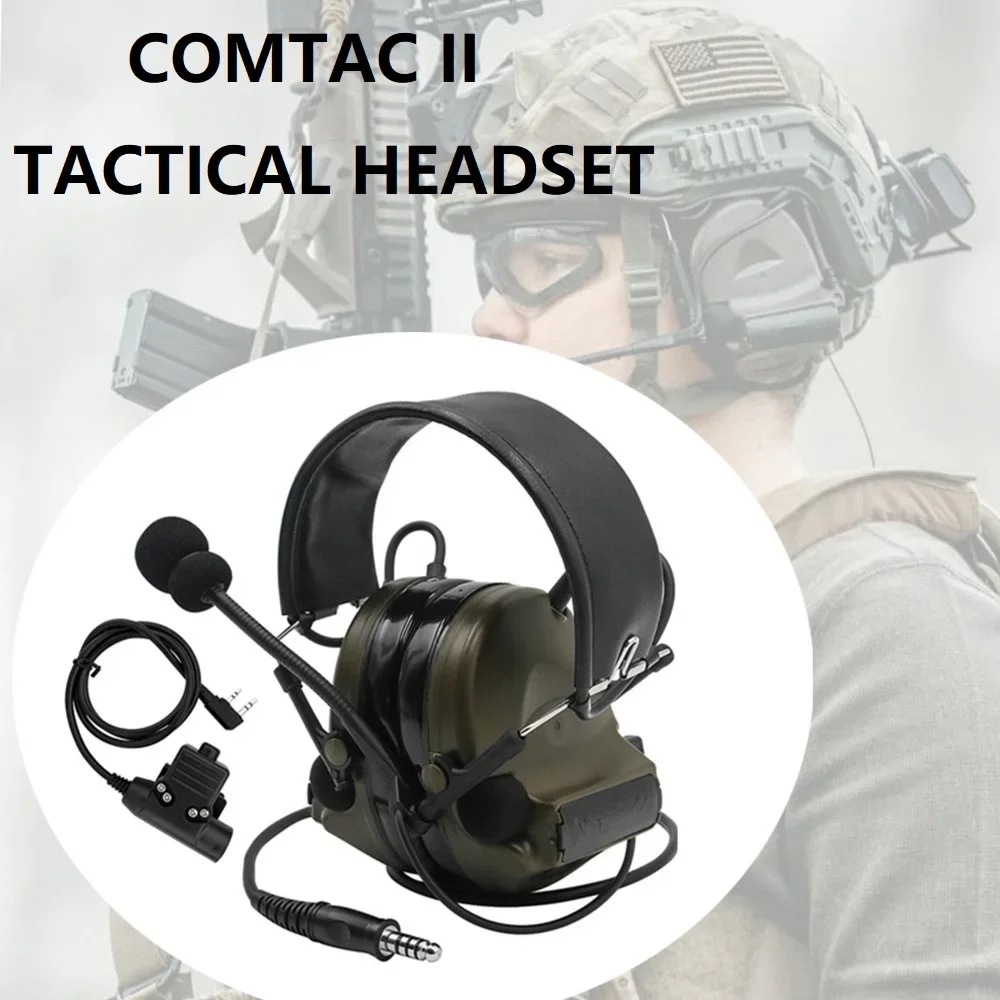 TCIHEADSET auriculares tácticos Comta II Airsoft auriculares militares auriculares con reducción de ruido caza protección auditiva orejeras - imagen 5