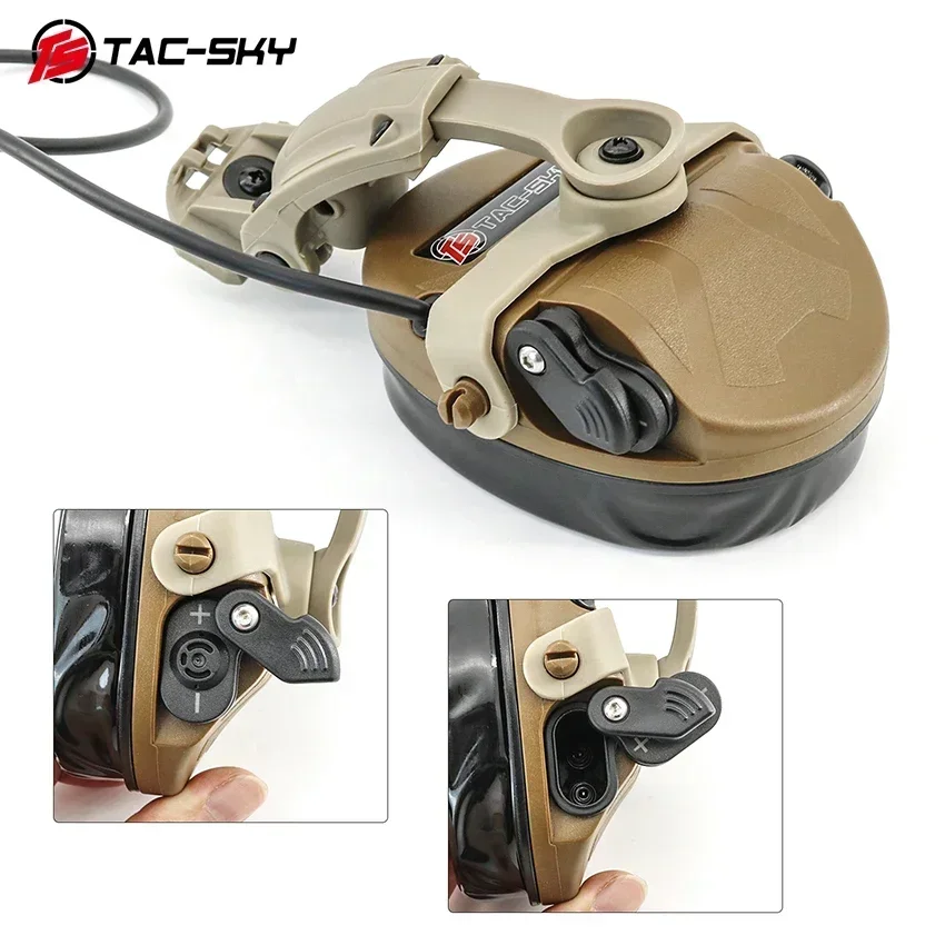 TS TAC-SKY TAC201 soporte de montaje táctico en riel para auriculares - imagen 2