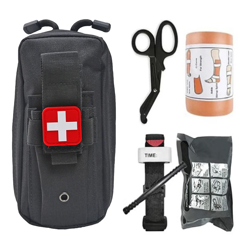 Kit táctico con torniquete hemostático – Riñonera de emergencia portátil