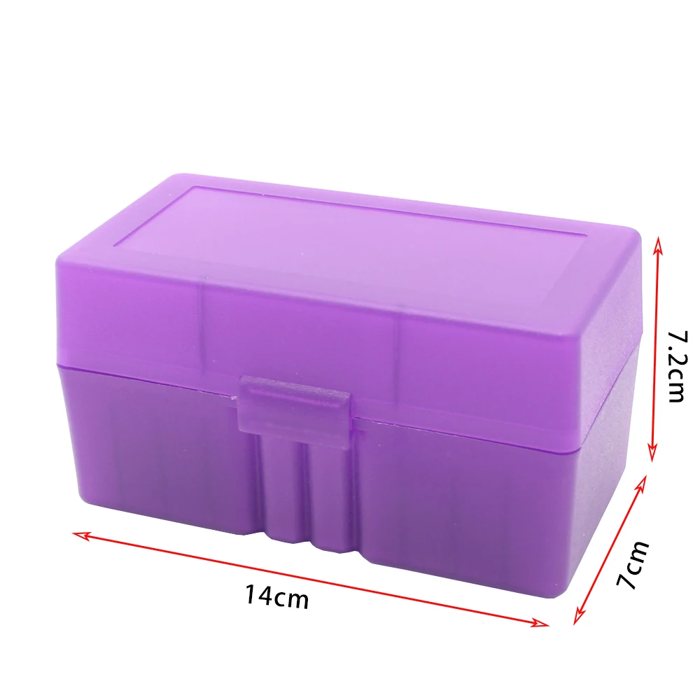 Caja de munición para Rifle abatible de 50 balas, estuche de almacenamiento de cartuchos para Rifle táctico, lata de munición para soporte de caja de cartucho de caza de 7,62x39mm - imagen 5