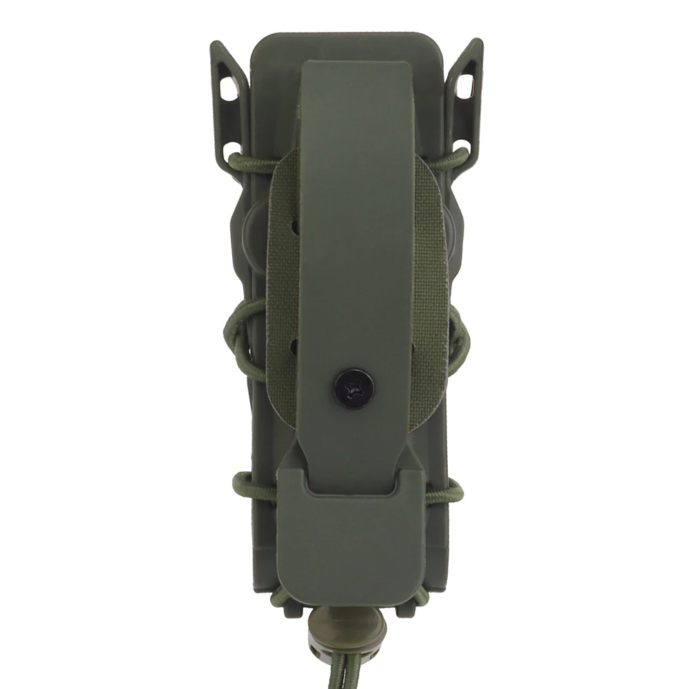 Bolsa táctica de un solo cartucho para Glock 17 19/M9 Beretta/SIG 226/229/1911, con cuerda elástica, 9mm/45acp - imagen 4