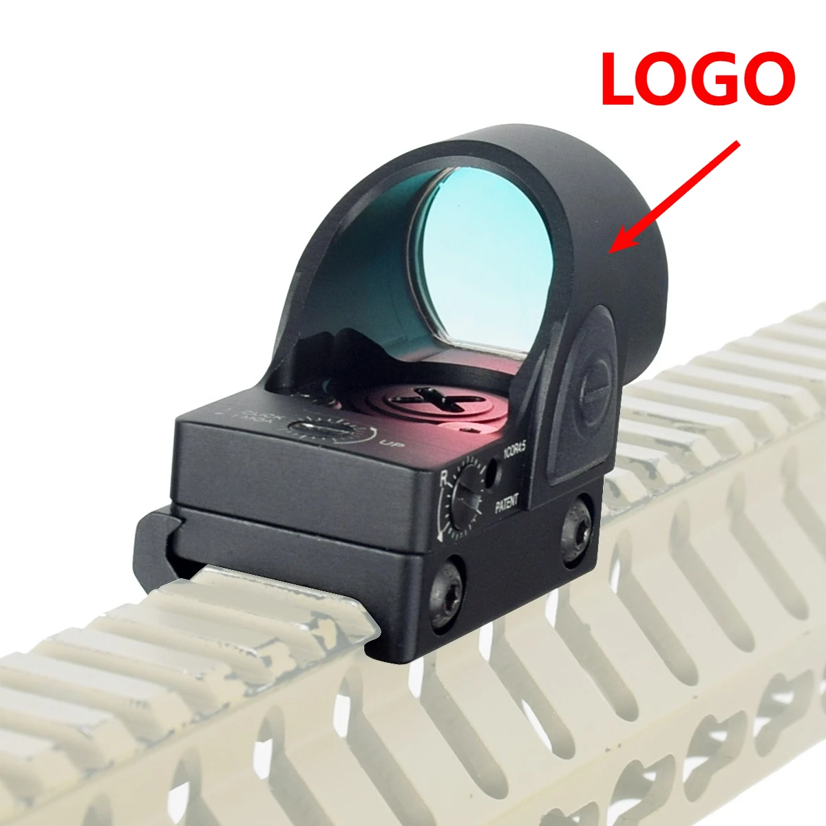 Mira de punto rojo táctica – Colimador réflex para caza y airsoft - imagen 4