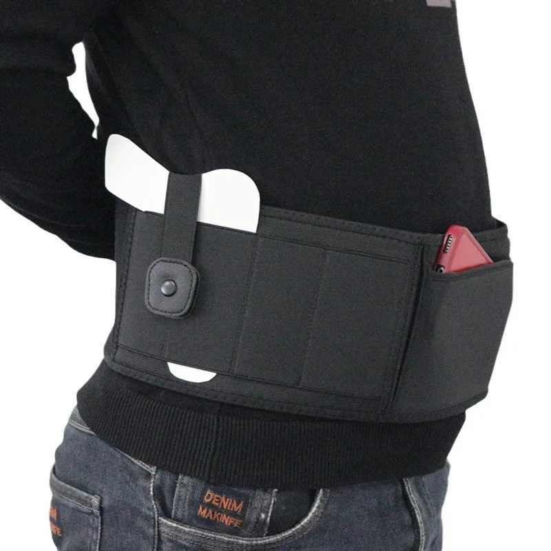 Funda táctica para banda para el vientre de 45 pulgadas/50 pulgadas/55 pulgadas para hombres y mujeres con soporte para revistas funda para pistola de caza - imagen 4
