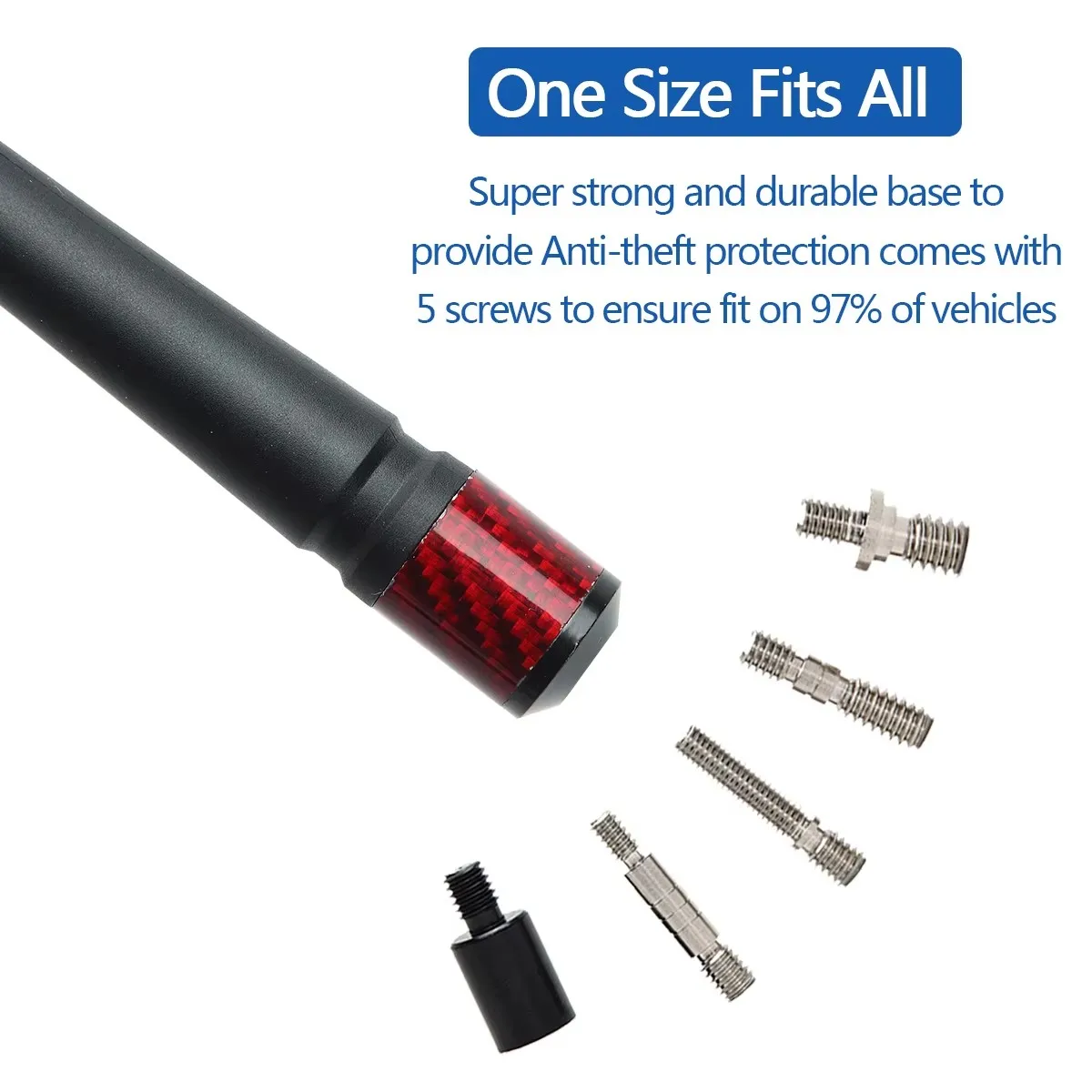 ABBREE AR-162 Antena móvil para automóvil Recepción FM AM Alto ganancia Construcción para todo tipo de clima Compatible con Ford f150 Toyota Tundra Audi - imagen 4