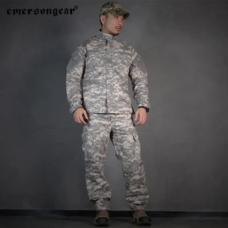 Emersongear-Conjunto de uniforme táctico, trajes de entrenamiento de combate, accesorios de caza, camisas de camuflaje, pantalones para senderismo ACU EM6891 - imagen 3