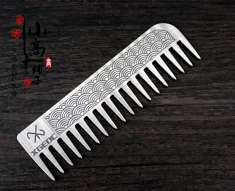 Peine hecho con precisión de aleación de titanio, regalo no electrostático y no alérgico - imagen 3