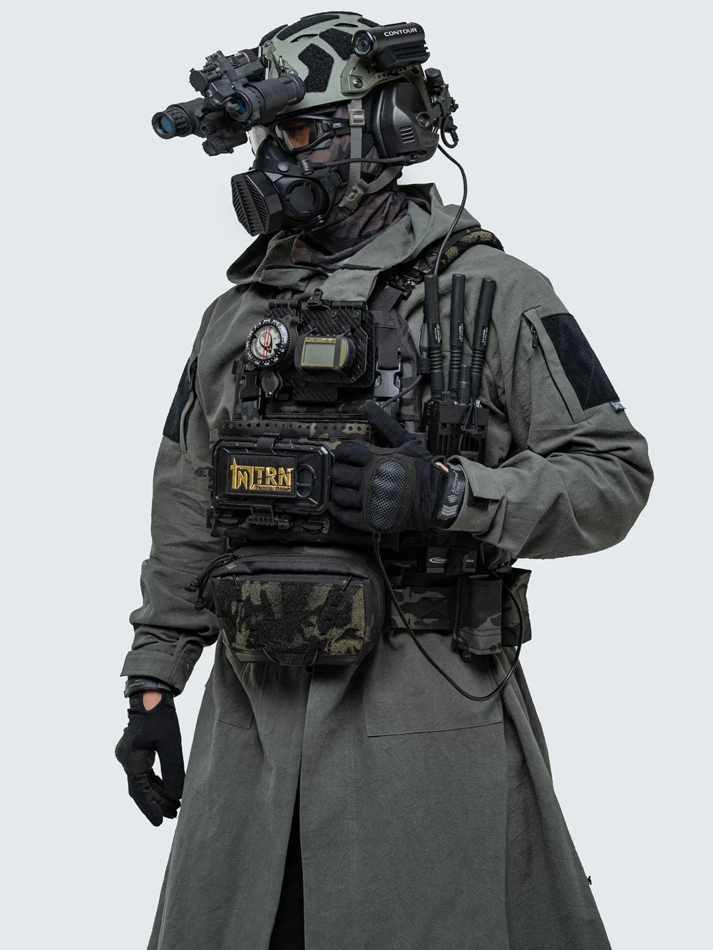 Chaqueta con capucha de abrigo largo de crepé de lino de imitación de algodón completo mejorado estilo nacional para deportes al aire libre - imagen 4