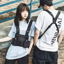 Bolso táctico riñonera y bolso de pecho ajustable para viaje