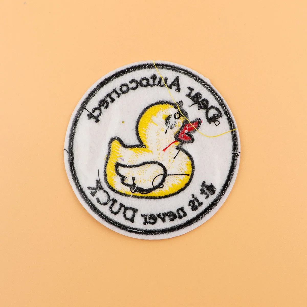 Parche bordado de pato bonito, citas divertidas, parches termoadhesivos para planchar para ropa, insignias para coser DIY - imagen 5