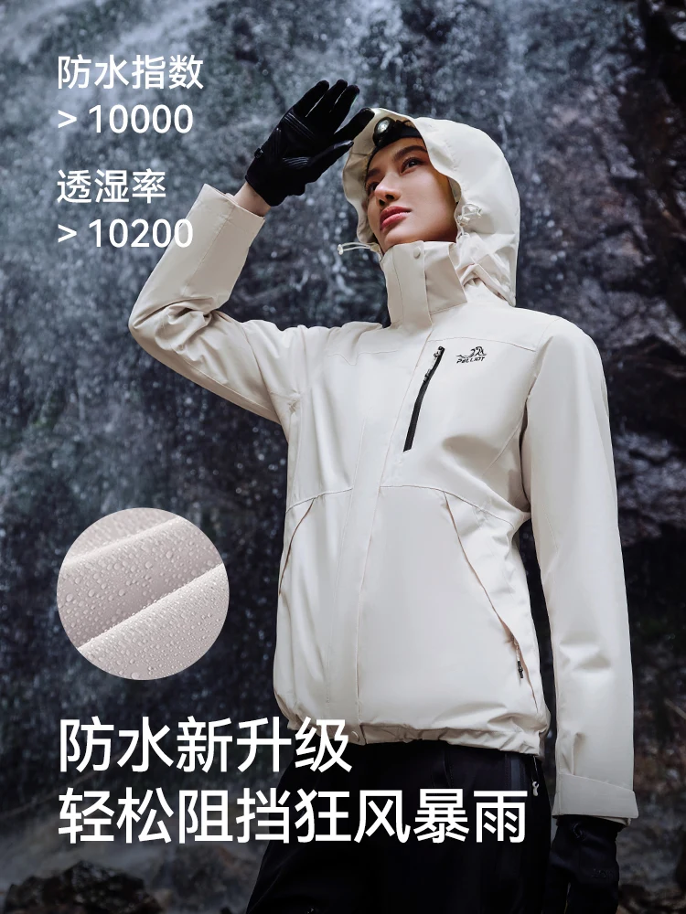 Plott-Chaqueta de senderismo para hombre y mujer, cortavientos impermeable, cálida, a prueba de viento, para acampada, turismo, montaña, Invierno - imagen 4