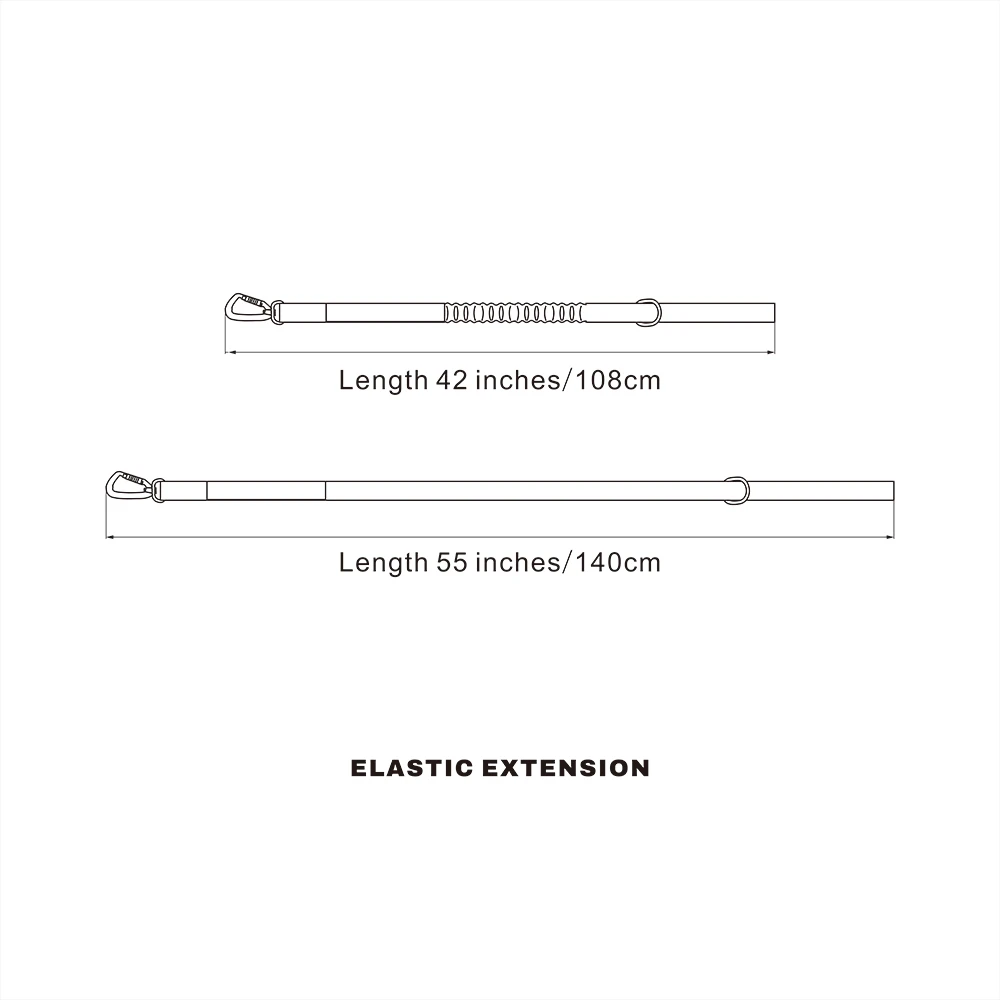 EXCELENTE ELITE SPANKER Correa táctica para perro Bungee 2 asas correa de liberación rápida para mascotas cuerda elástica correas de entrenamiento para perros - imagen 2