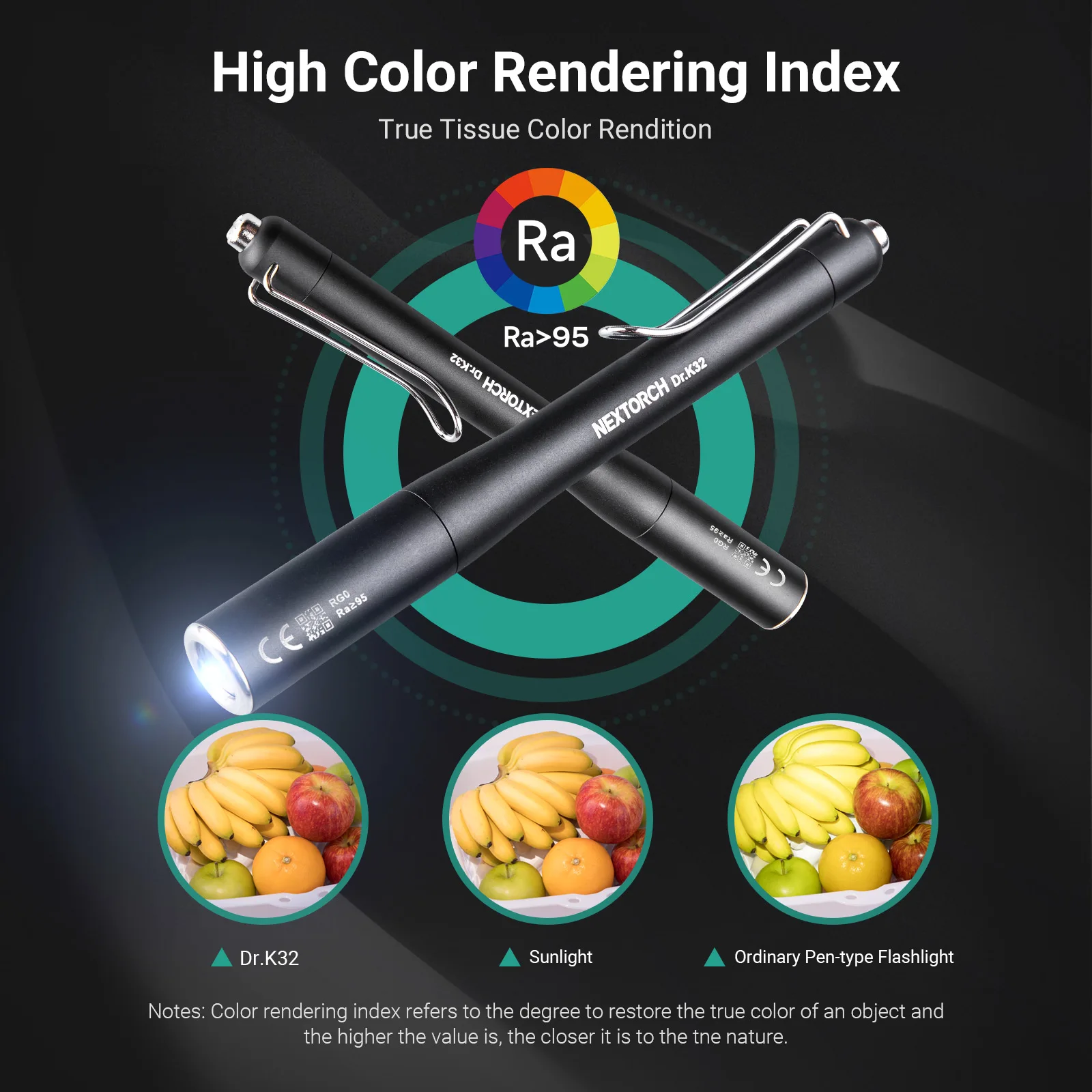 NEXTORCH Dr. K32 fuente de luz doble linterna médica profesional linterna de examen médico recargable RG0 sin daños a los ojos - imagen 4