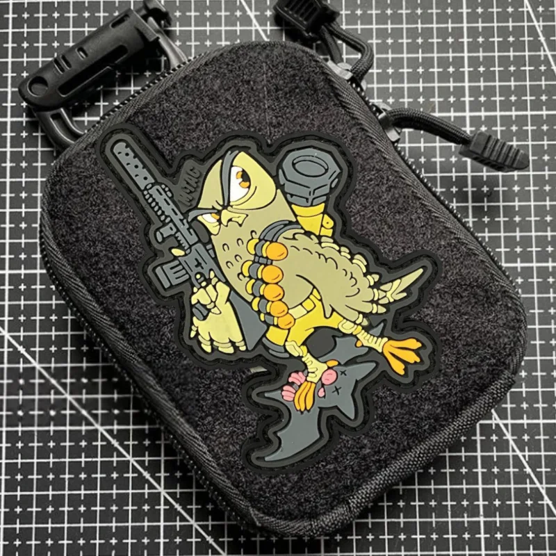 Parche de guerrero de búho, insignia de moral táctica militar, gancho de PVC y bucle, mochila, ropa, accesorio decorativo, pegatina, brazalete - imagen 2