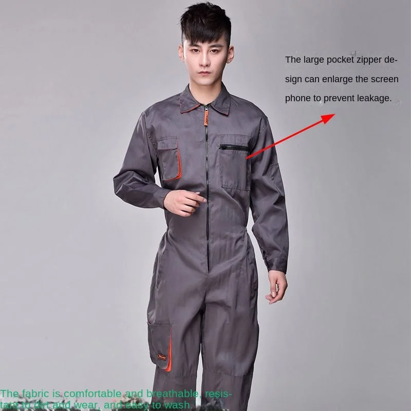 Uniforme general de trabajo para hombres y mujeres, monos de trabajo, traje de soldadura, taller de reparación de automóviles, ropa mecánica de talla grande - imagen 3