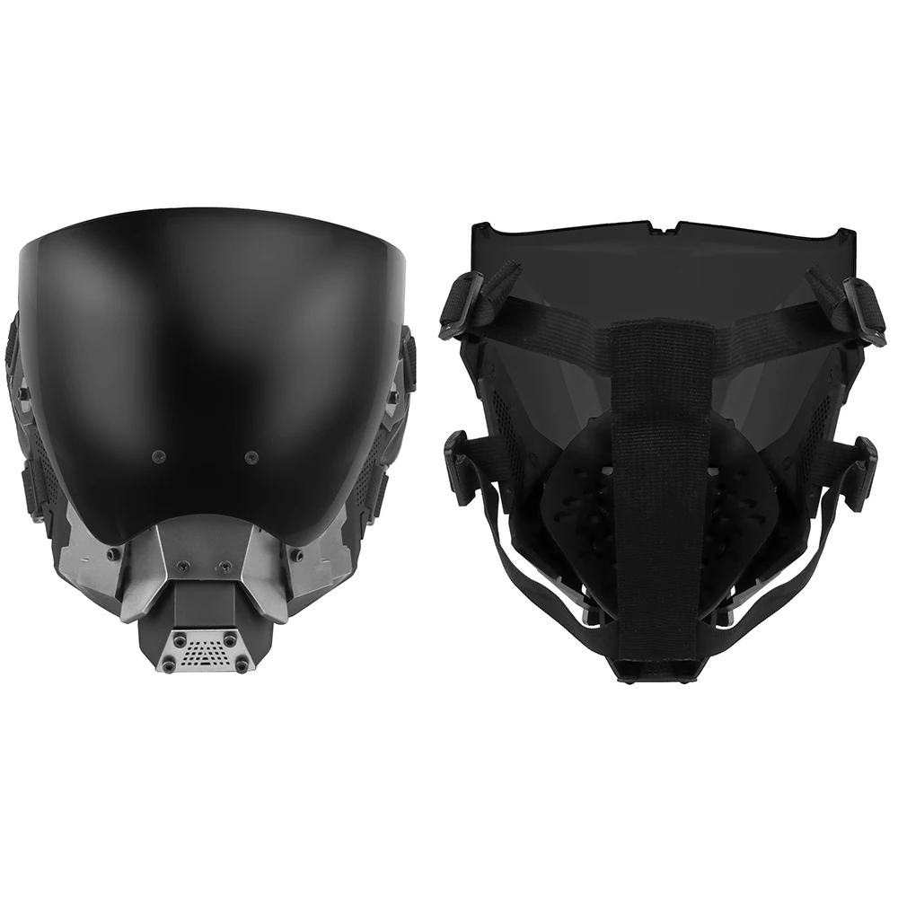 Nueva máscara de comandante táctica muy genial para exteriores, máscara antiniebla de cara completa, equipo protector de juego de guerra CS desmontable de doble cara - imagen 3