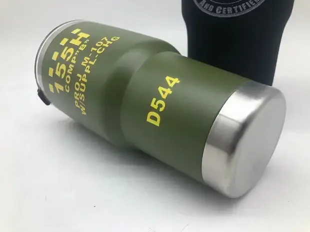 Taza SUS 304 para exteriores, calibre 155MM, modelo de granada, taza aislante, taza de hielo, 900ml - imagen 5