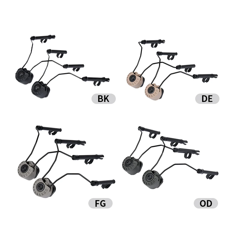 Auriculares tácticos C1 C2 auriculares COMTAC, con rotación de 360 grados, riel Picatinny añadido de 20mm, accesorios de comunicación para caza - imagen 2
