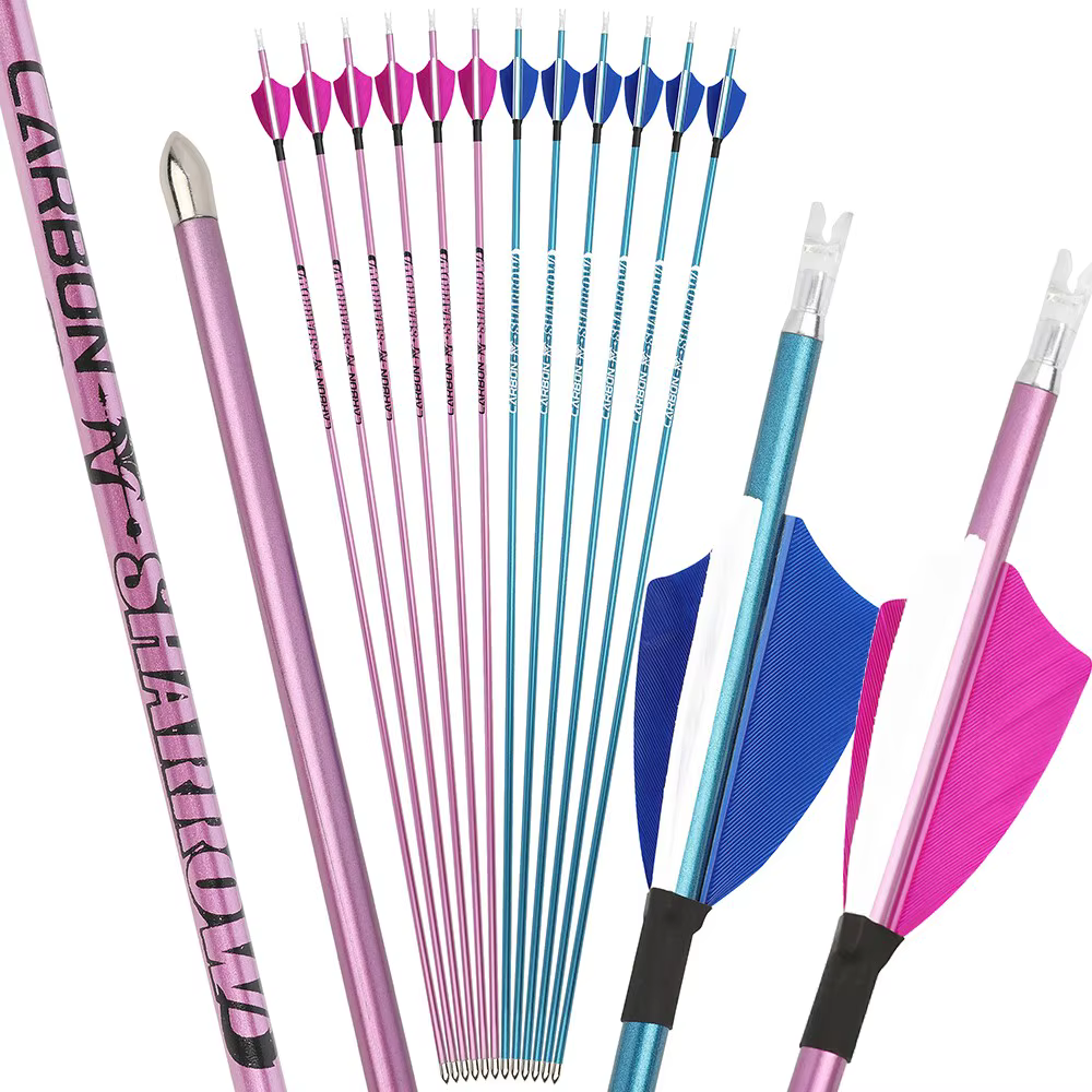 Flecha de carbono 31" para arco compuesto – Spine 400-1000
