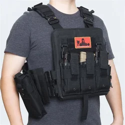 Chaleco táctico Steady Armour MOLLE de tela Oxford para placa cerámica
