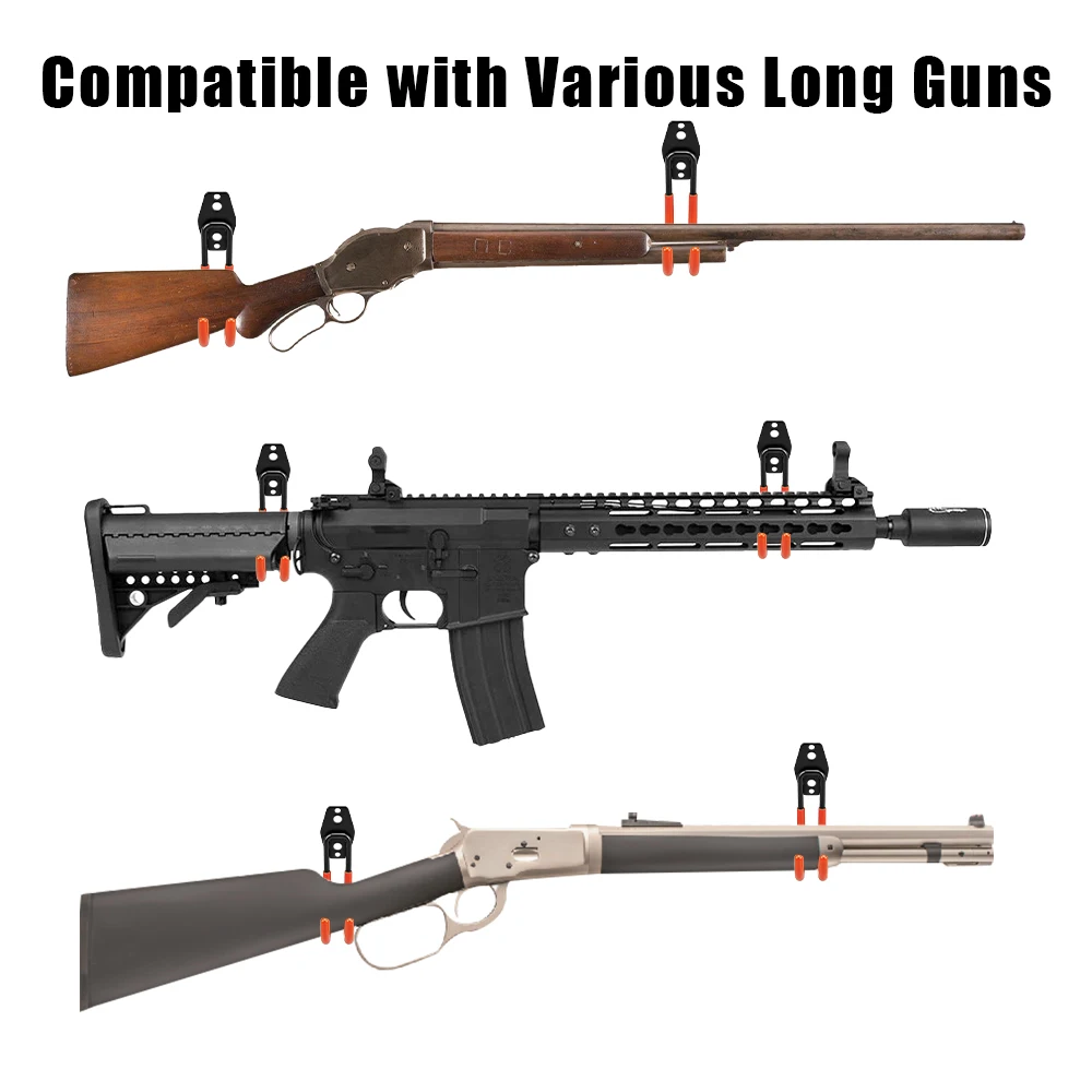 Soporte de pared para armas metálico para rifles y escopetas - imagen 3