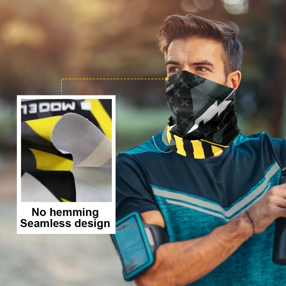 Mascarilla facial de seda de hielo para ciclismo, Anti-UV, antisudor, para correr, pescar, cazar, para el cuello, pañuelo para la cabeza, Bandanas para hombre - imagen 4