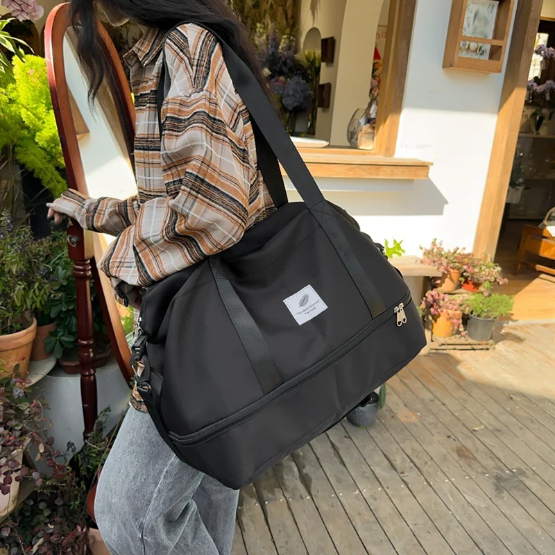 Tres conjuntos de bolsas deportivas para gimnasio, Fitness, Yoga, con paquete de zapatos, para viajes al aire libre, Camping, almacenamiento de equipaje, bolso de maternidad para mujer - imagen 3