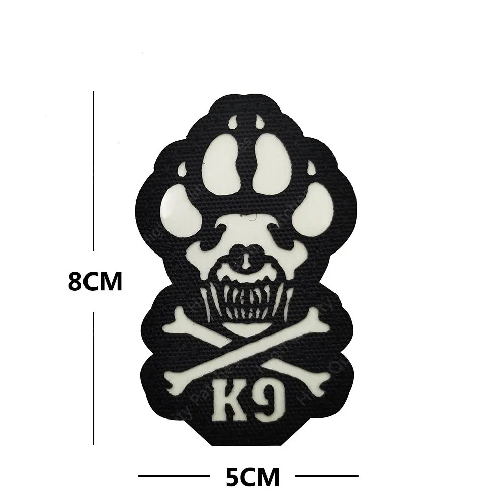 Pegatina mágica que brilla en la oscuridad, insignia reflectante para perros, parches infrarrojos, parche militar táctico - imagen 5