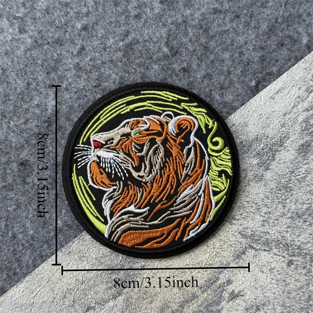 Parche de ganso con cuchillo, insignia de moral táctica de zarigüeña y tiburón, parches de gancho y bucle bordados del ejército militar, pegatina para mochila - imagen 2