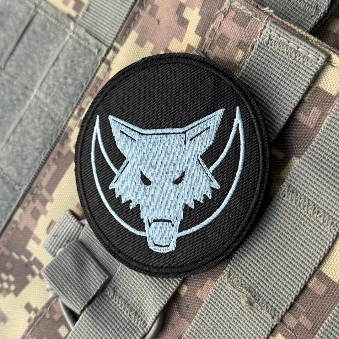 Parche de lobo táctico, insignia de moral bordada, apliques, parches militares de gancho y bucle para ropa, mochila al aire libre, pegatinas personalizadas - imagen 4