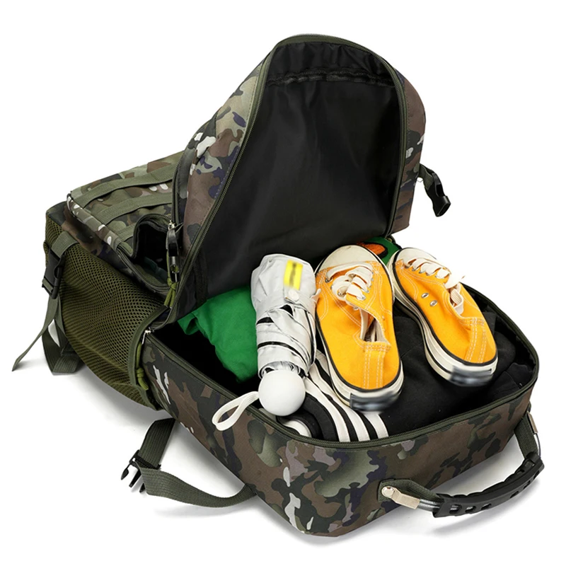 Mochila táctica de caza grande para deportes al aire libre, senderismo, Camping, Molle, gancho y bucle, entrenamiento, viaje, escalada, mochila para hombres - imagen 4