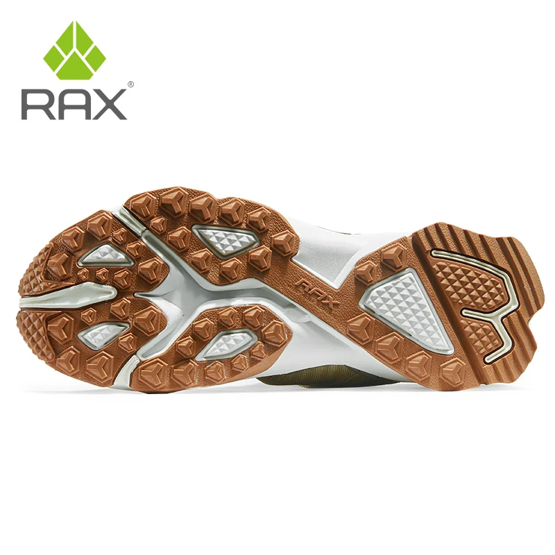 RAX-zapatos de senderismo impermeables para hombre, zapatillas de deporte de invierno para exteriores, botas de nieve de felpa, trekking de montaña, turismo al aire libre, zapatos para correr - imagen 4