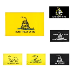 3x5Fts Tea Party Serpiente de cascabel Bandera de Gadsden Libertad o la muerte No marcan en mí Sin paso en Snek