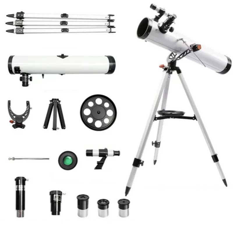 Telescopio astronómico profesional para luna y observación nocturna