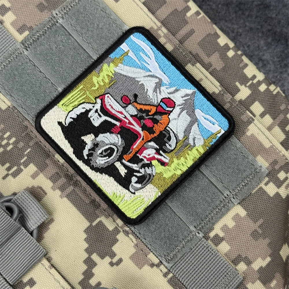 Parche táctico Sturmovik con velcro bordado de combate para ropa