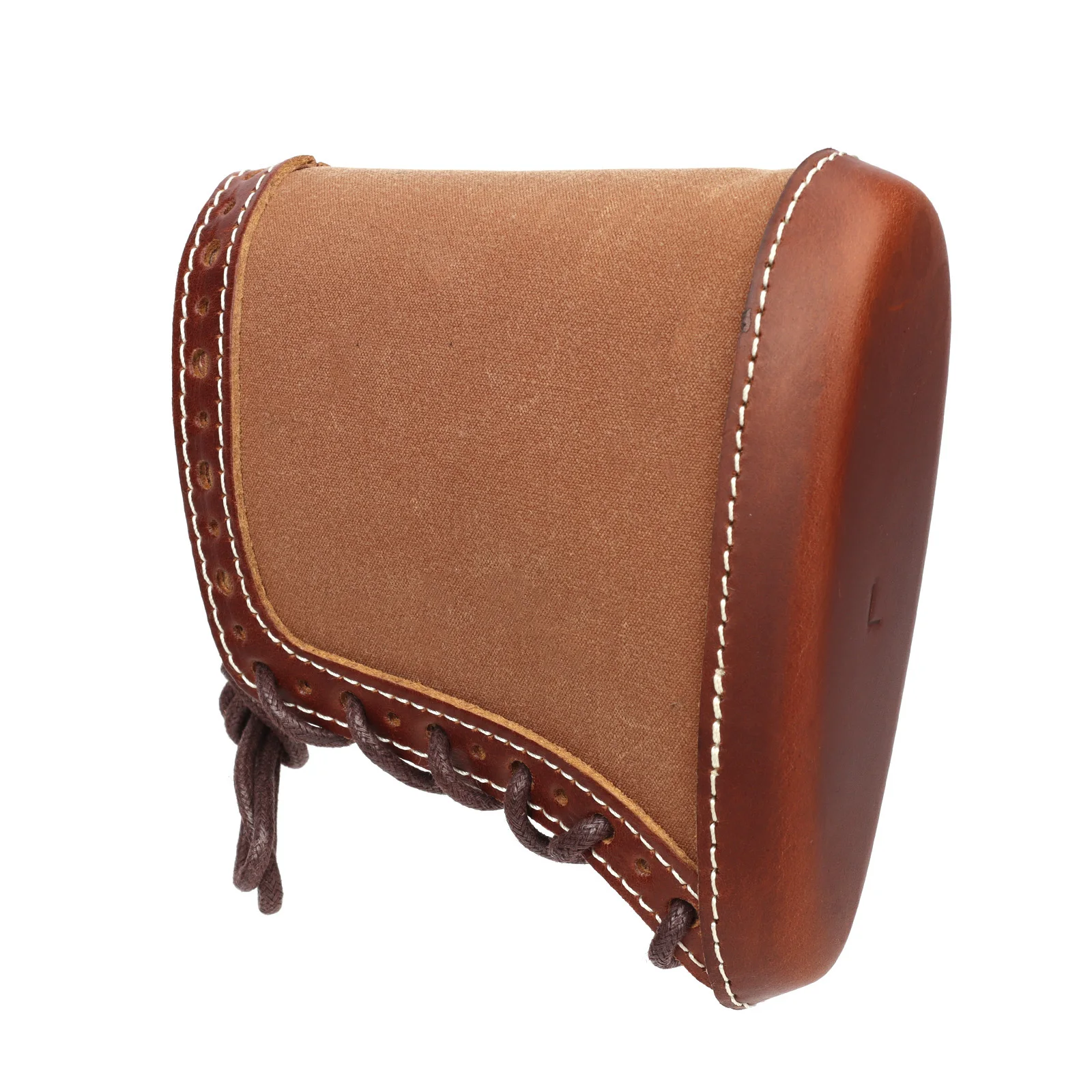 Tourbon-almohadillas de retroceso de lona y cuero para pistola, elevador de reposabrazos con inserciones, Protector ajustable, color marrón, para caza - imagen 4