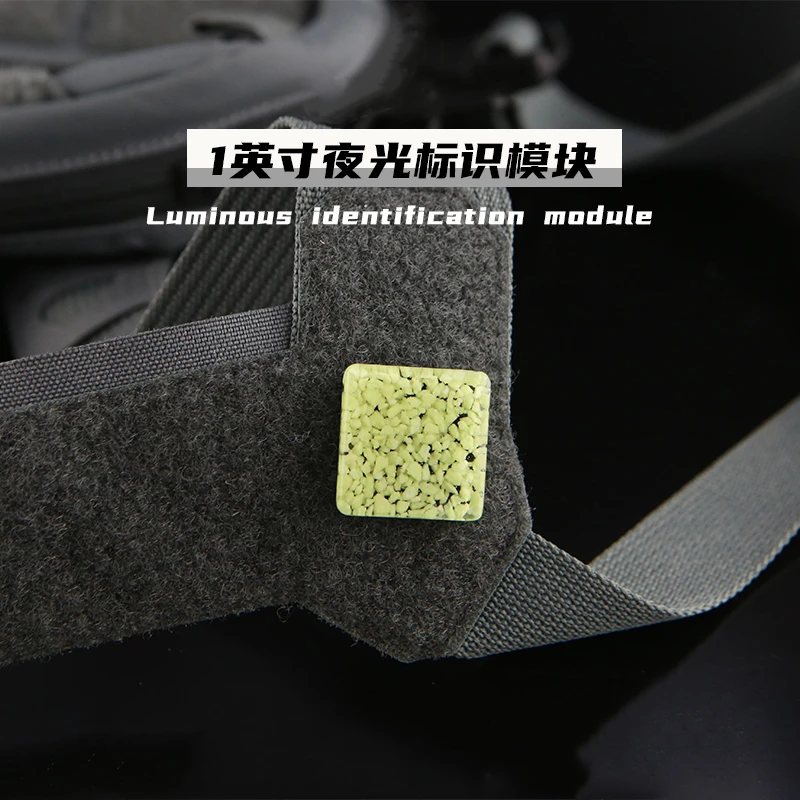Módulo de Identificación luminoso, parches cuadrados, insignias tácticas de resina que brillan en la oscuridad, decoración de mochila, chaleco y casco DIY con gancho - imagen 4