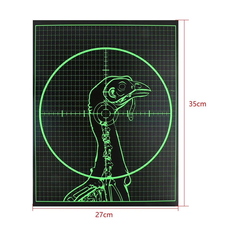 Achery Flecha de papel de objetivo, pegatina fluorescente para salpicaduras, día/noche, versátil, accesorios de entrenamiento de tiro - imagen 2