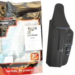 Funda IWB compatible con Glock G17/19/23/26/32/44/45 Gen(1-5) Glock G23/32Gen(3-4) cinturilla interior Clip de cinturón de polímero funda de transporte derecha