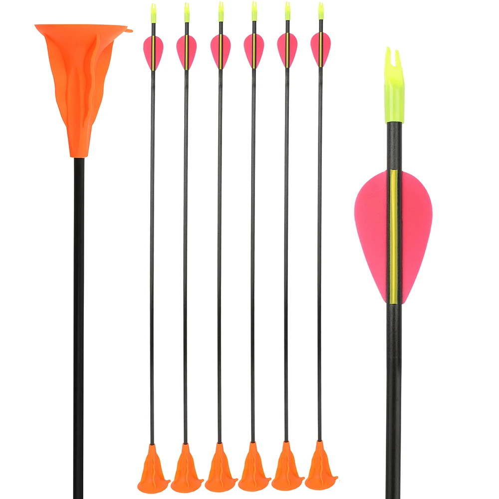 Arco recurve: flechas fibra de vidrio con ventosa y goma - imagen 5