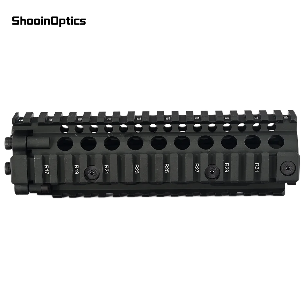 SHOOIN OPTICS Guardamanos táctico Quad Picatinny MK18 de aluminio - imagen 2