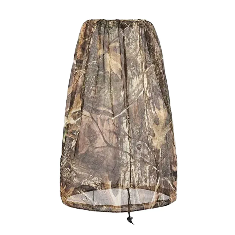 Cubierta de sombrero de pesca de caza de camuflaje biónico de árbol, cubierta fina, ligera, transpirable, antimosquitos, escalada, apicultor - imagen 5