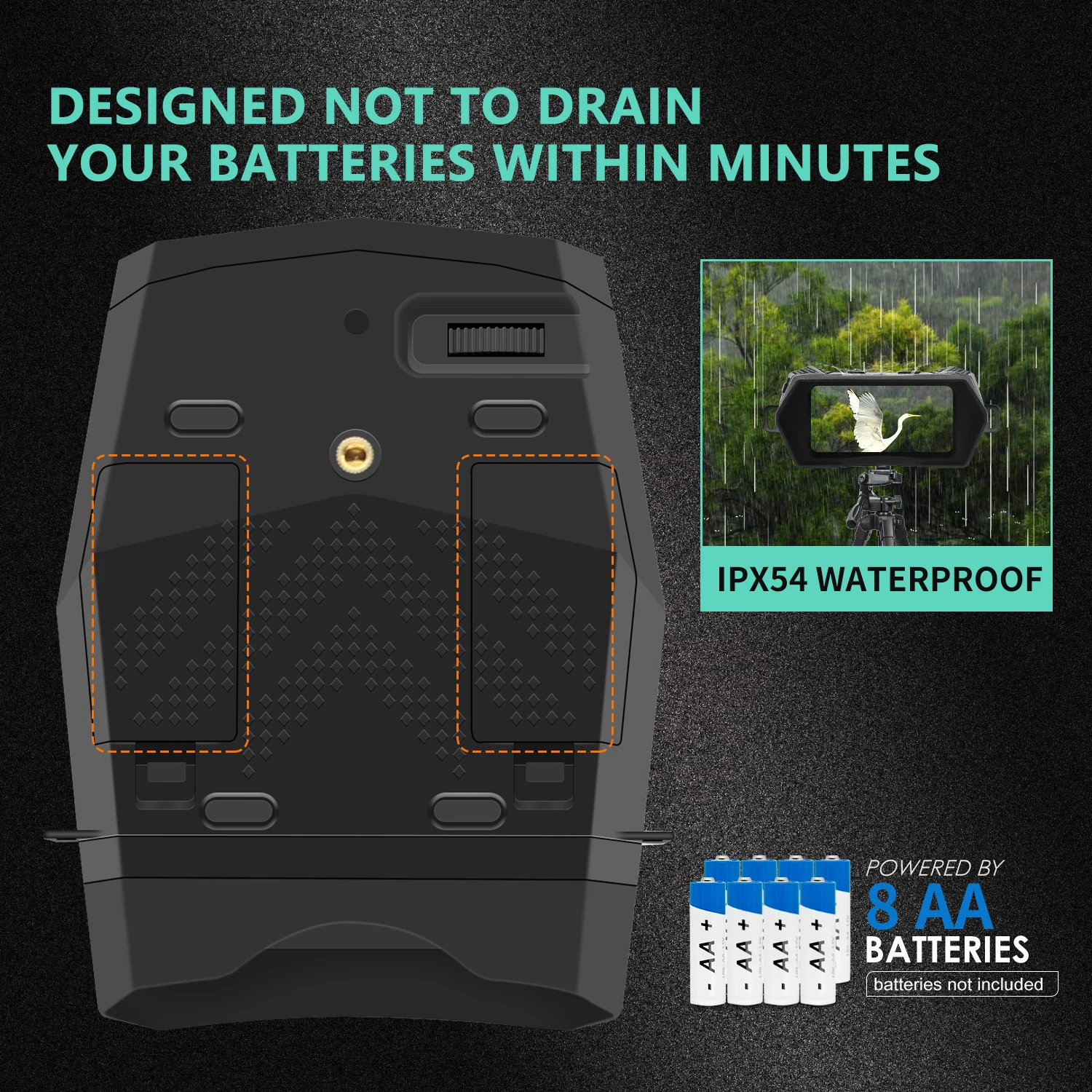 Binoculares de visión nocturna 4X de 1312 pies/400M NV5000 HD NV, telescopio de caza Digital infrarrojo mejorado, cámara de vídeo NV IR - imagen 5