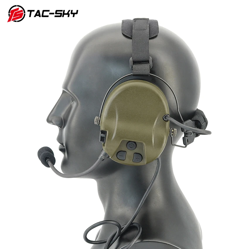 TS TAC-SKY Chip Digital táctico DSP H302 auriculares modulares protección auditiva táctica auriculares con cancelación de ruido - imagen 5