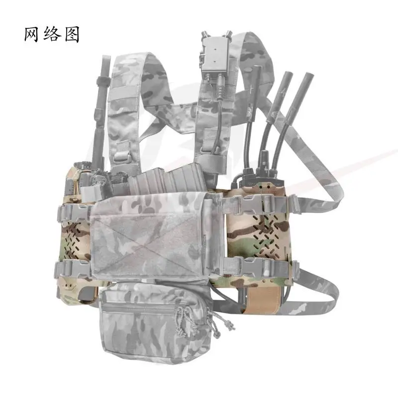 Bolsa de radio de flanco colgante de pecho táctico con ala expansora estilo SS Mk2 - imagen 5