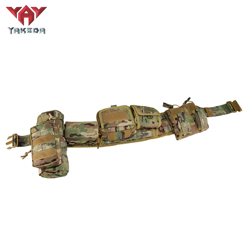 YAKEDA-riñonera táctica de camuflaje, conjunto multifuncional de cinco piezas, cinturón táctico, combinación de seguridad, bolsa de accesorios - imagen 5