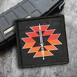 Canyon Parche táctico bordado moral negro con velcro alta resistencia
