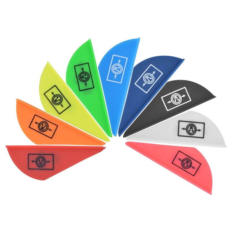 Plumas de flecha de goma para tiro con arco, 50 piezas, 2 pulgadas, varillas, eje, arco compuesto recurvo, accesorios de caza - imagen 3