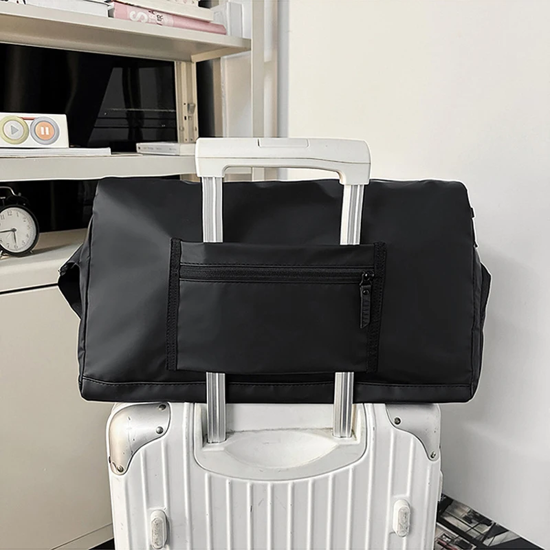 Bolso de hombro deportivo para gimnasio con paquete de zapatos, viajes al aire libre, Yoga, natación, desplazamientos, bolso grande seco y húmedo para viaje de negocios, bolso de fin de semana - imagen 4