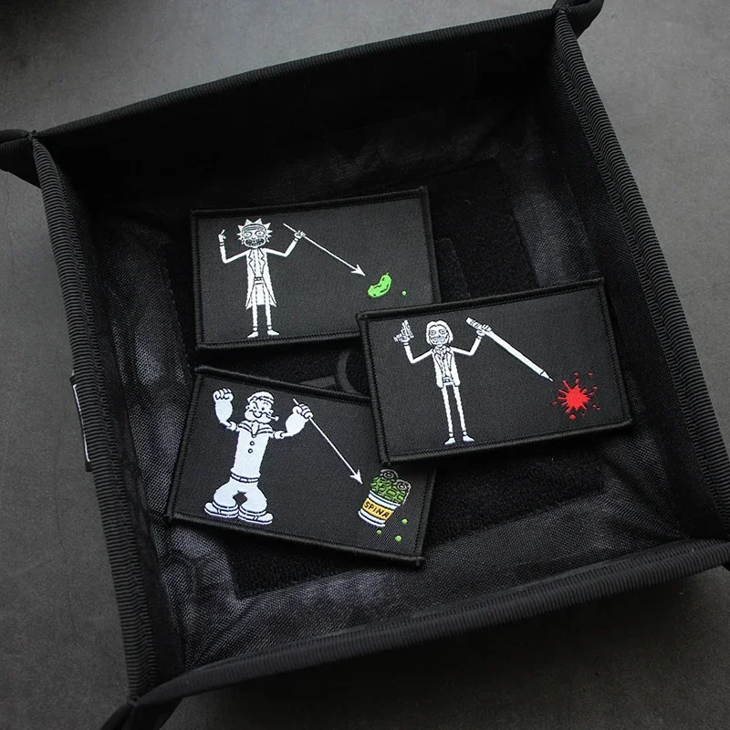 Emblema de Anime divertido, insignias de moral pirata, brazalete táctico, pegatina decorativa, parches bordados de gancho y bucle - imagen 5