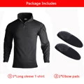 black shirt with pad